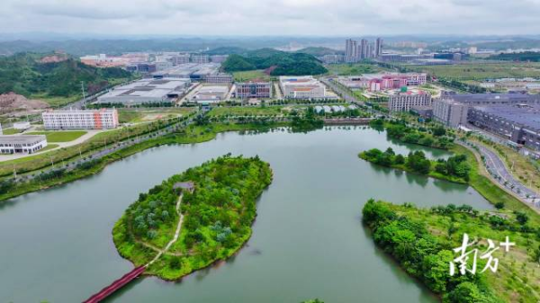 鸟瞰广梅产业园。